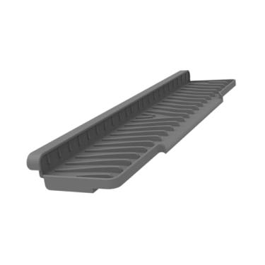 Imagem de ＫＬＫＣＭＳ Protetor contra respingos para pia de cozinha, porta-esponja, saboneteira, tapete de silicone flexível multifuncional para secagem de louça e, Cinza