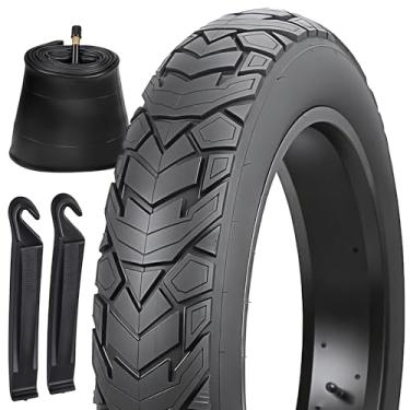 Imagem de Revere 20x4.0 Fat Tire Ebike Substituição – Pneu de bicicleta elétrica todo-o-terreno de alto desempenho, durável 50.8 cm x 10.2 cm E-Bike Fat MTB pneu para off-road, trilha e cidade (1 pneu 1 tubo)