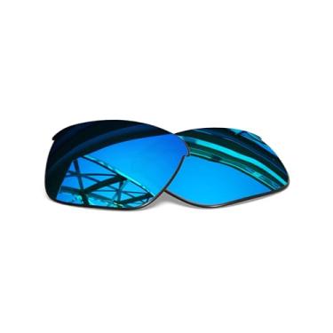 Imagem de SmartVLT Lentes de substituição polarizadas revestidas com AR azul gelo para óculos de sol Oakley Thinlink OO9316