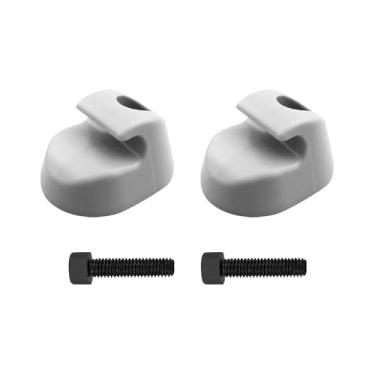 Imagem de YITTDMGS Par de clipe de viseira de sol cinza - ajuste para interior Kenworth Peterbilt Substituir S16-1023-661 (F01377-2)