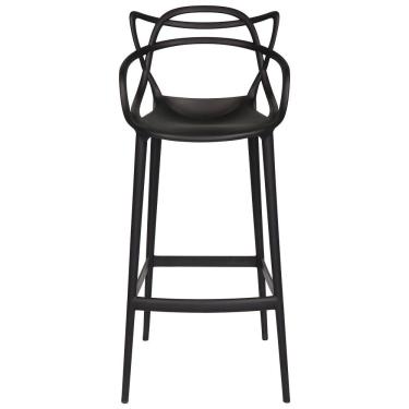 Imagem de Banqueta Allegra Alta Cozinha Americana Bar Balcão Preto