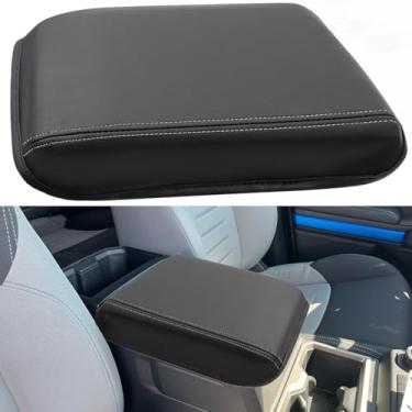 Imagem de LOCOY Capa de apoio de braço para console central adequada para Toyota Tacoma Accessories 2024, capa protetora de caixa de descanso de braço, capa de couro para tampa de apoio de braço, capa de