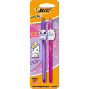 Imagem de Caneta Esferográfica Cristal Fashion Bichinho RS/RX Blister com 02