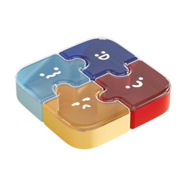 Imagem de FytStycale Prato de frutas, bandeja para legumes, travessa para aperitivos, bandeja para servir nozes e doces, 4 compartimentos para doces, salgadinhos e nozes.