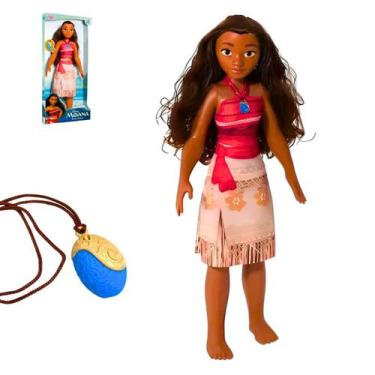 Imagem de Boneca Infantil Grande Disney Filme Moana + Colar Exclusivo - Baby Bri