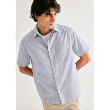 Imagem de Camisa Masculina Tricoline Fio Tinto-Masculino