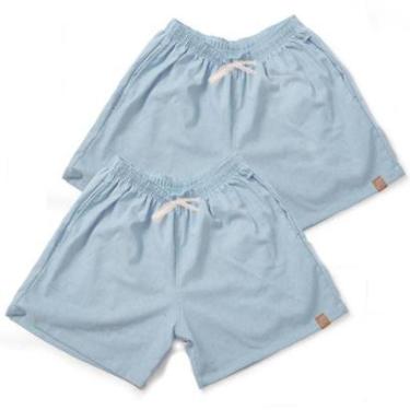 Imagem de Kit 2 Short De Linho Plus Size Make Peace Básico Mauricinho Masculino-Masculino