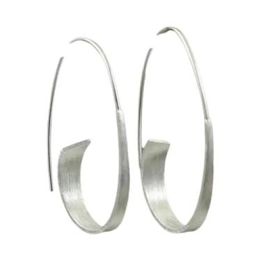 Imagem de Brincos De Argola Espiral Minimalistas Em Ouro E Prata Para Mulheres, 