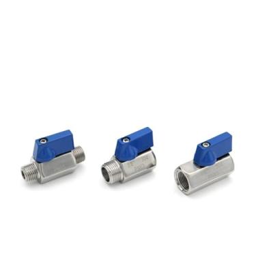 Imagem de 1/2 1/4 3/4 3/20.3 cm NPT macho fêmea rosca aço inoxidável SS304 válvula de esfera água óleo homebrew 1 peça (1/20.3 cm, BSP_MACHO X MACHO)