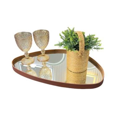 Imagem de Bandeja Orgânica GRANDE Espelhada material ecológico Decorativa Modelo
