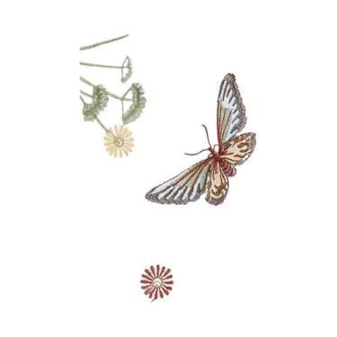 Imagem de Mini Cortina De Tule Transparente Com Borboletas Para Quarto, Cozinha,