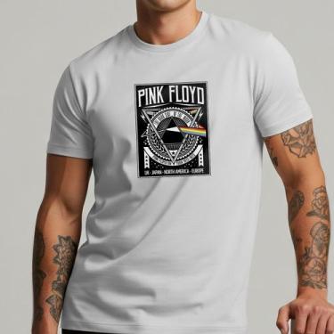 Imagem de Camiseta Pink Floyd Masculina Banda Rock Clássico Estampa Dark Side Al