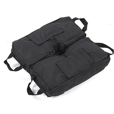 Imagem de KIMISS 2 PCS Sacos de Areia Fixos para Suporte de Dossel Ao Ar Livre e - Design Preto de Tecido de Boi 600D, Sacos de Areia de Rolamento Destacáveis ​​à Prova d'água para Estabilidade de Toldo e