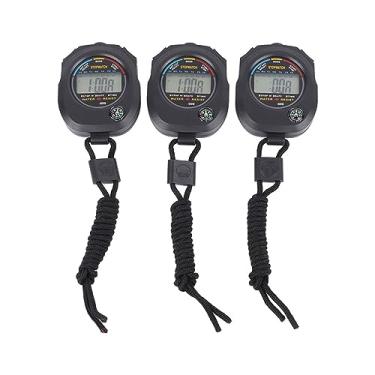 Imagem de Zerodis Cronômetro Esportivo, 3 Unidades de Cronômetro de Milissegundos de Alta Precisão Com Despertador e de árbitro de Partida de Bússola para Corrida, Natação, Basquete,