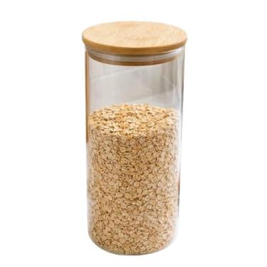 Imagem de Pote de Vidro Borossilicato com Tampa de Bambu (1800 ml)