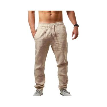 Imagem de Calças De Moletom Masculinas Leves E Respiráveis Para O Verão, Cintura