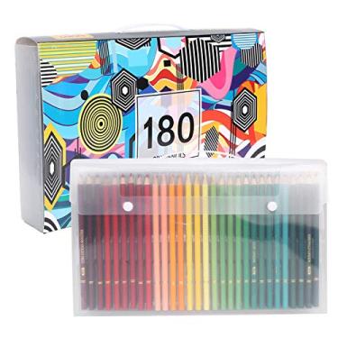 Imagem de Lápis de cor profissional 180 cores núcleo macio vibrante arte desenho esboçar lápis de pintura para artistas adultos crianças conjunto de lápis de aquarela 180 unidades de