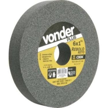 Imagem de Rebolo Reto 152,4x25,4x31,8 G100 Verde Para Vídea 39cvd - Vo - Vonder 