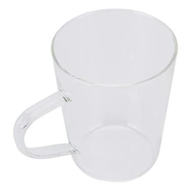 Imagem de GLOGLOW Caneca de café de Utensílios de Mesa, Copo de Leite de 380 Ml, Resistente Ao Calor, Próprio para Máquina de Lavar Louça, 4,2 X 3,4 Polegadas, Vidro de Borosilicato de 7,5 Onças Nan
