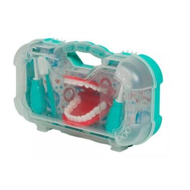 Imagem de Maleta Infantil Kit Dentista 5 Peças Pakitoys 1270 Cor Verde