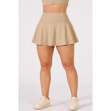 Imagem de Short Saia Babado Academia Fitness Cintura Alta Em Suplex WOLFOX Cor:;Tamanho:P;Genero:Mulher-Feminino