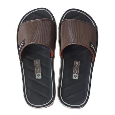 Imagem de Chinelo Cartago Malaga Sport Gáspea 12377 - Bege//Telha-Masculino