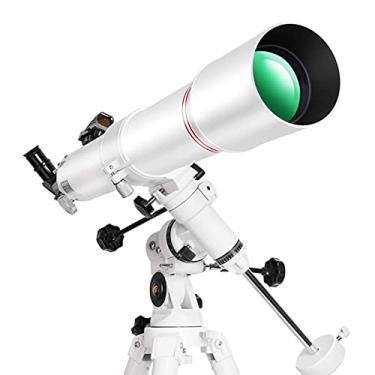 Imagem de pcagfaajmh Telescópio telescópio refrator astronômico tripé e telescópio localizador - telescópio portátil de viagem para um jovem astrônomo para crianças e iniciantes