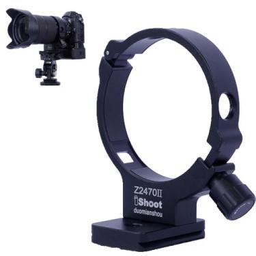 Imagem de Anel de suporte de tripé compatível com Nikon Nikkor Z 24-70 mm F2.8 S II, suporte de lente inferior é Arca-Swiss Fit placa de liberação rápida para braçadeira de cabeça de tripé Arca e estabilizador