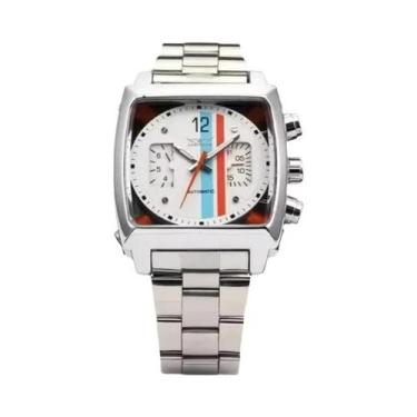 Imagem de Relógio Mecânico Automático Masculino Retro Com Mostrador Quadrado JAR