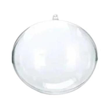 Imagem de Enfeites De Bola Transparentes 10 Peças Para Árvore De Natal Plástica,