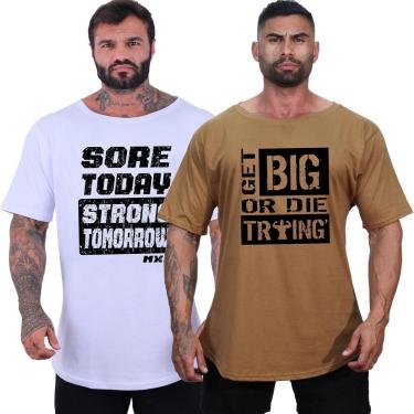 Imagem de Kit 2 Camisetas Morcegão Masculina MXD Conceito Fitness Academia Musculação-Masculino