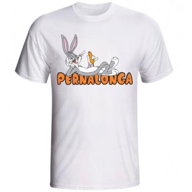 Imagem de Camiseta  Pernalonga fornecedor M&M Presentes Personalizados, Branco, 