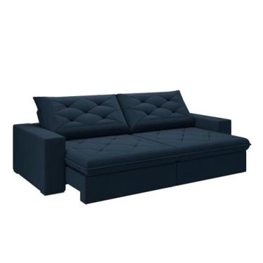 Imagem de Sofá Premier - Veludo Real - Store Sof, Marinho, 2,10m