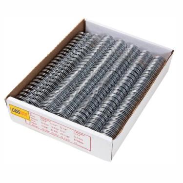 Imagem de Wire-o para Encadernação 3x1 A4 Prata 1/4 para 25 fls 100un - Cassmar
