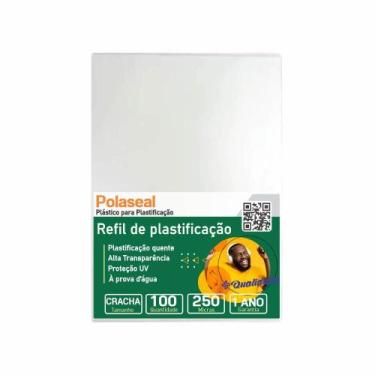 Imagem de Polaseal Plástico Para Plastificação Crachá 59x86x0,10 100un - CASSMAR
