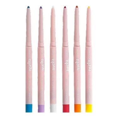 Imagem de Kit  Lapis Retrátil Colorido Melu Ruby Rose Efeito Ma