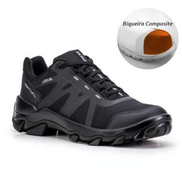 Imagem de Sapato de Segurança Hybrid Smart All Black Estival Inteiro Preto HB600