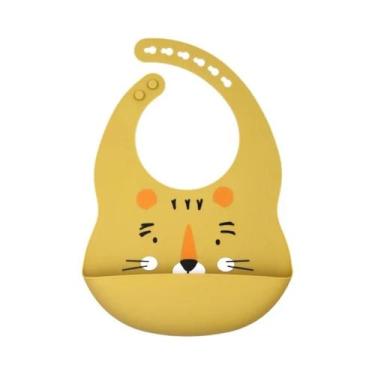 Imagem de Babadores De Silicone Ajustáveis E Impermeáveis Para Bebês, Macios E C