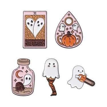 Imagem de Conjunto De Pins Esmaltados De Personagens De Filmes De Terror De Hall