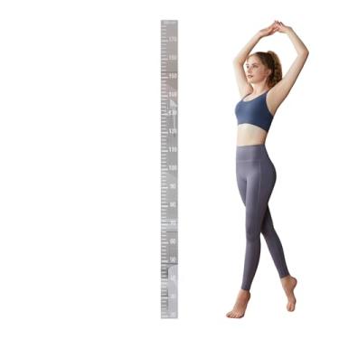 Imagem de Espelho de parede de gráfico de crescimento, medição de altura - régua de altura do gráfico de crescimento do espelho de parede, para sala de estar, quarto, quarto infantil, jardim de infância