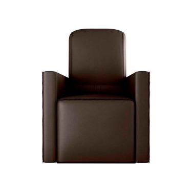 Imagem de Poltrona De Amamentação Com Balaço E Puff Premium Annecy Matrix Sintetico Marrom