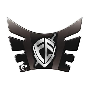 Imagem de Protetor De Tanque Adesivo Moto Bros 160 Nsx Falcon Xre 190 Lander Crosser Fé Preto E Cinza