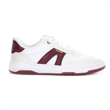 Imagem de Tênis Anacapri AC1119 Virginia Fonseca Branco e Bordô - Feminino-Feminino