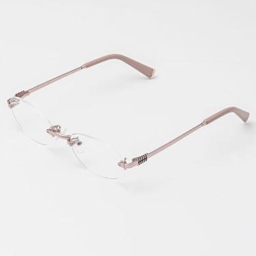 Imagem de Armação Óculos Grau Feminina Metal Balgriff, Heloisa Óculos Sunrise, R