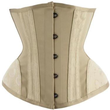 Imagem de Corset Sexy Ajustável Para Noivas Com Alças De Ligas - NONE, XXS, Bege