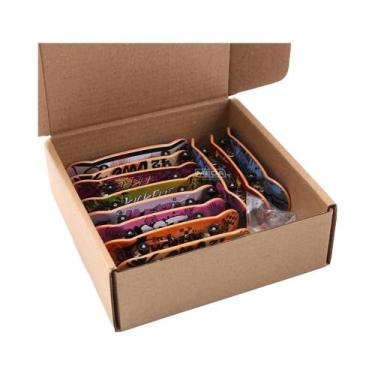 Imagem de Skateboard De Dedo Metálico Com Ponta Côncava Rasa E Dupla Curvatura, 