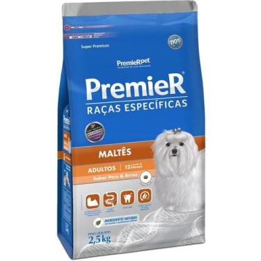 Imagem de Ração Seca Premier Raças Específicas Maltês Sabor Peru E Arroz Para Cã