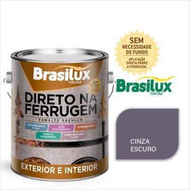 Imagem de Tinta Esmalte Direto Na Ferrugem 3,6 Litros Brasilux Escolha sua Cor S