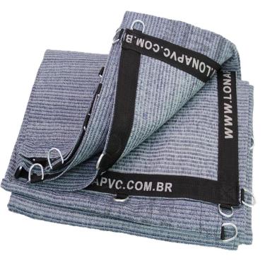 Imagem de Lona tela pead proteção carga caminhão caçamba redinha 9x4