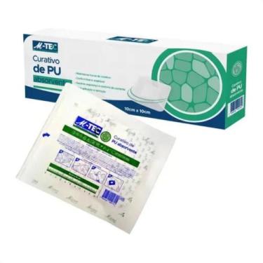Imagem de Kit com 100 - Curativo de PU Absorvente 10cm x 10cm Missner